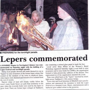 The Taddiport Leper Festival, Devon